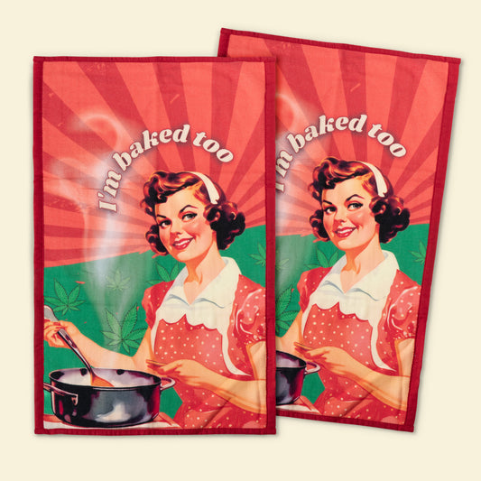 I'm Baked Too Kitchen Towel Set