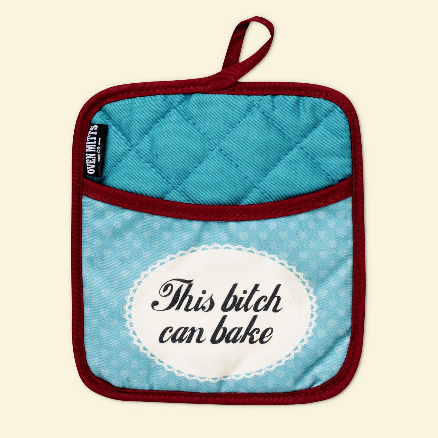 This Bitch Can Bake Potholder