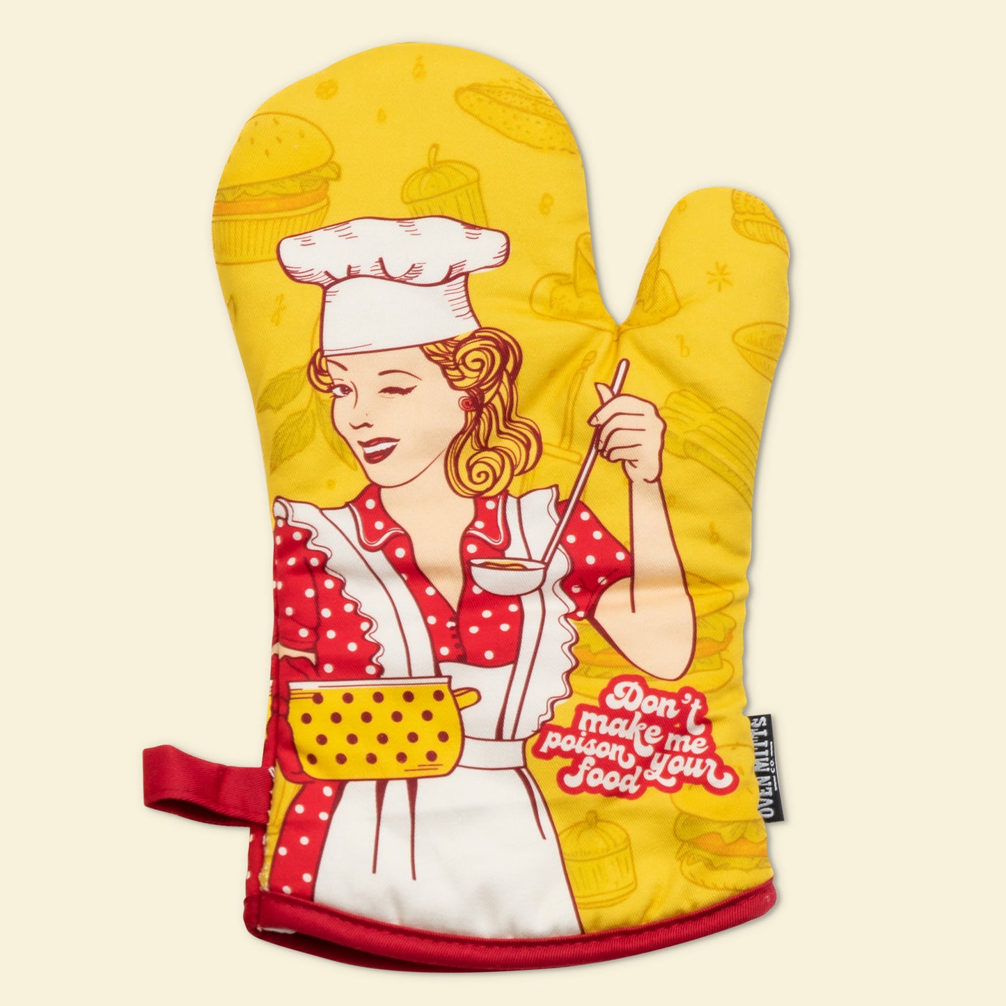 Don't Make Me Poison Your Food Oven Mitts left glove premium