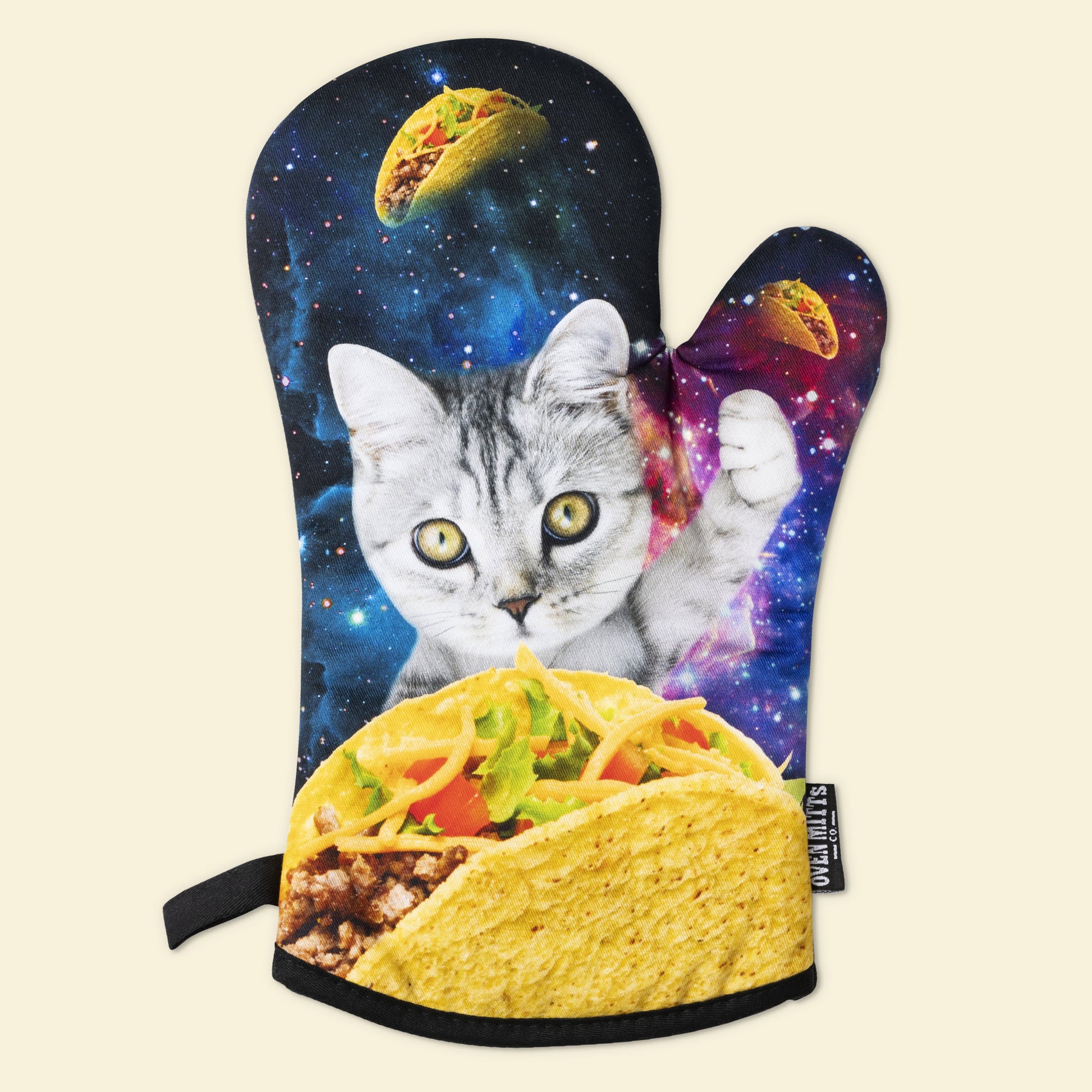 Black Cat Oven Mitt, Life Is What You Bake It