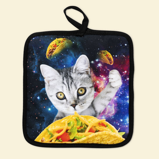 Galaxy Taco Cat Potholder