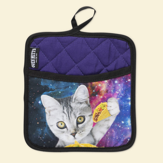 Galaxy Taco Cat Potholder