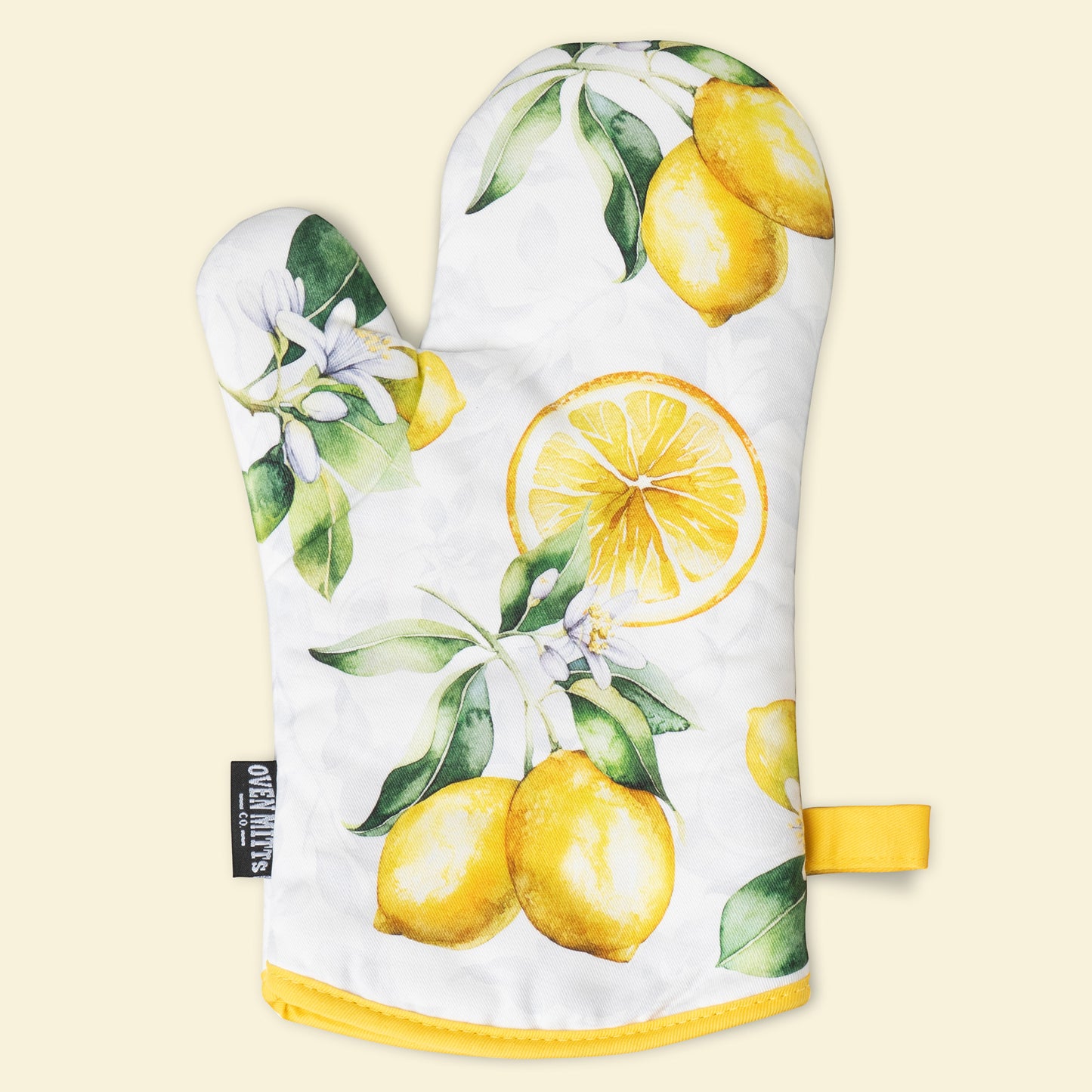 Summer Lemons Oven Mitts And Potholder Set