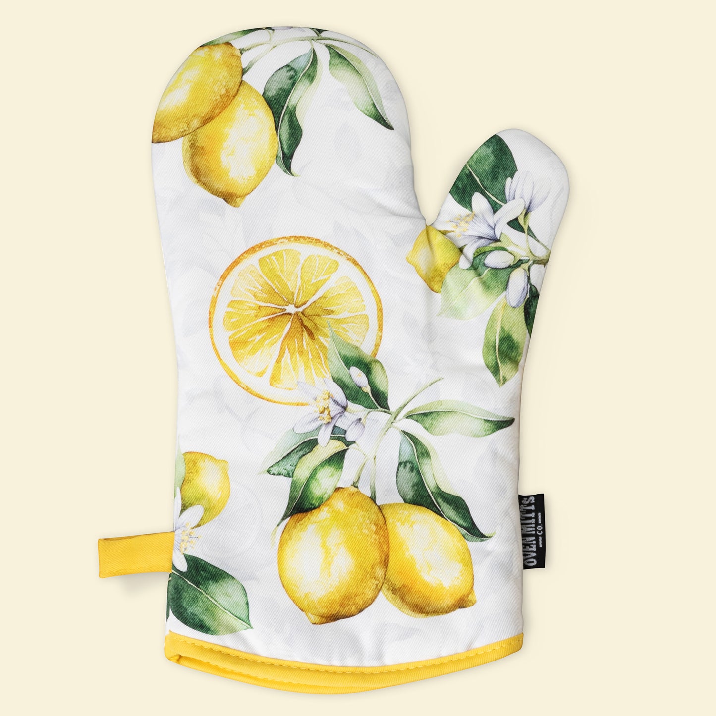 Summer Lemons Oven Mitts And Potholder Set