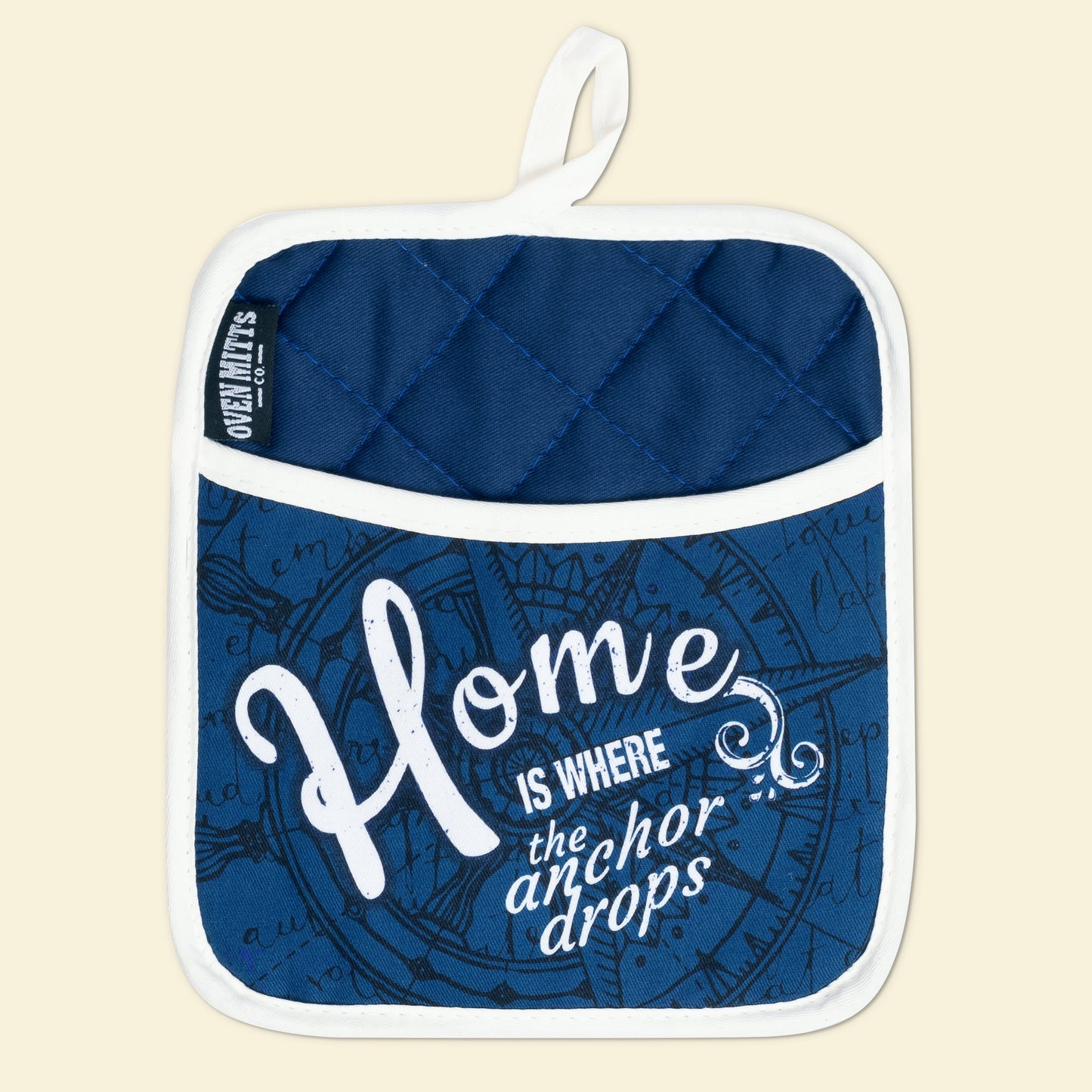 Nautic Home Anchor Oven Mitts And Potholder Set