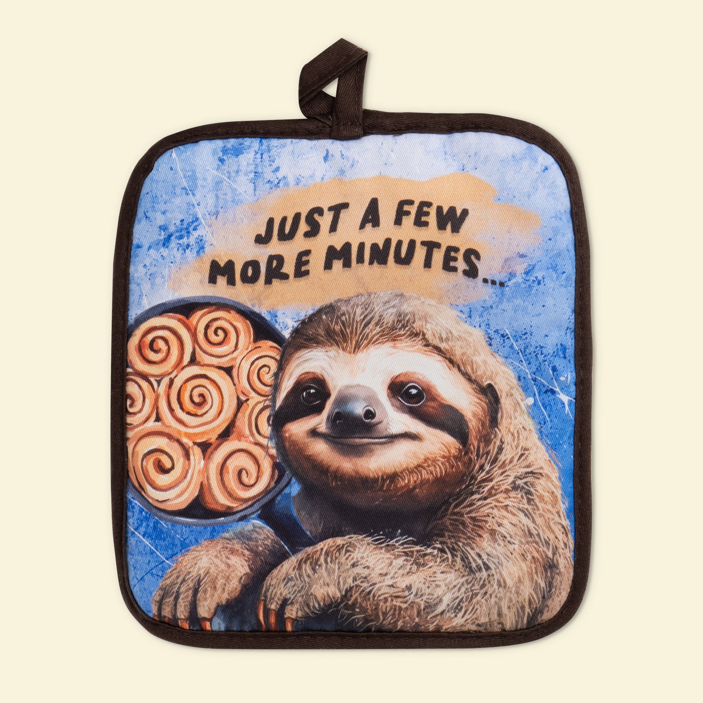 Sloth Just A Few More Minutes Oven Potholder funny
