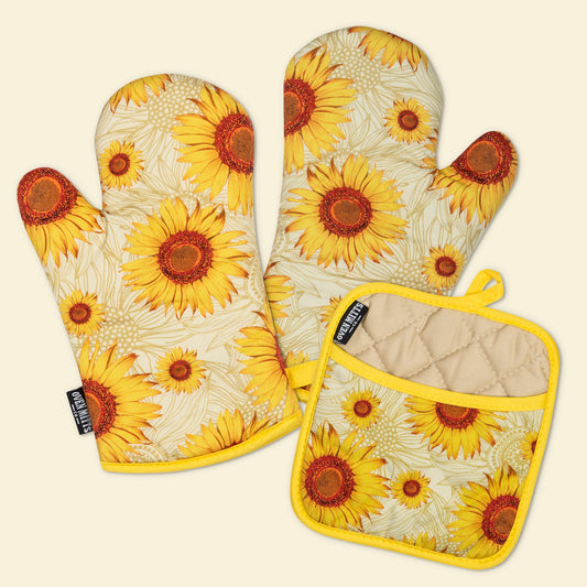 Galaxy Taco Cat Oven Mitts And Potholder Set