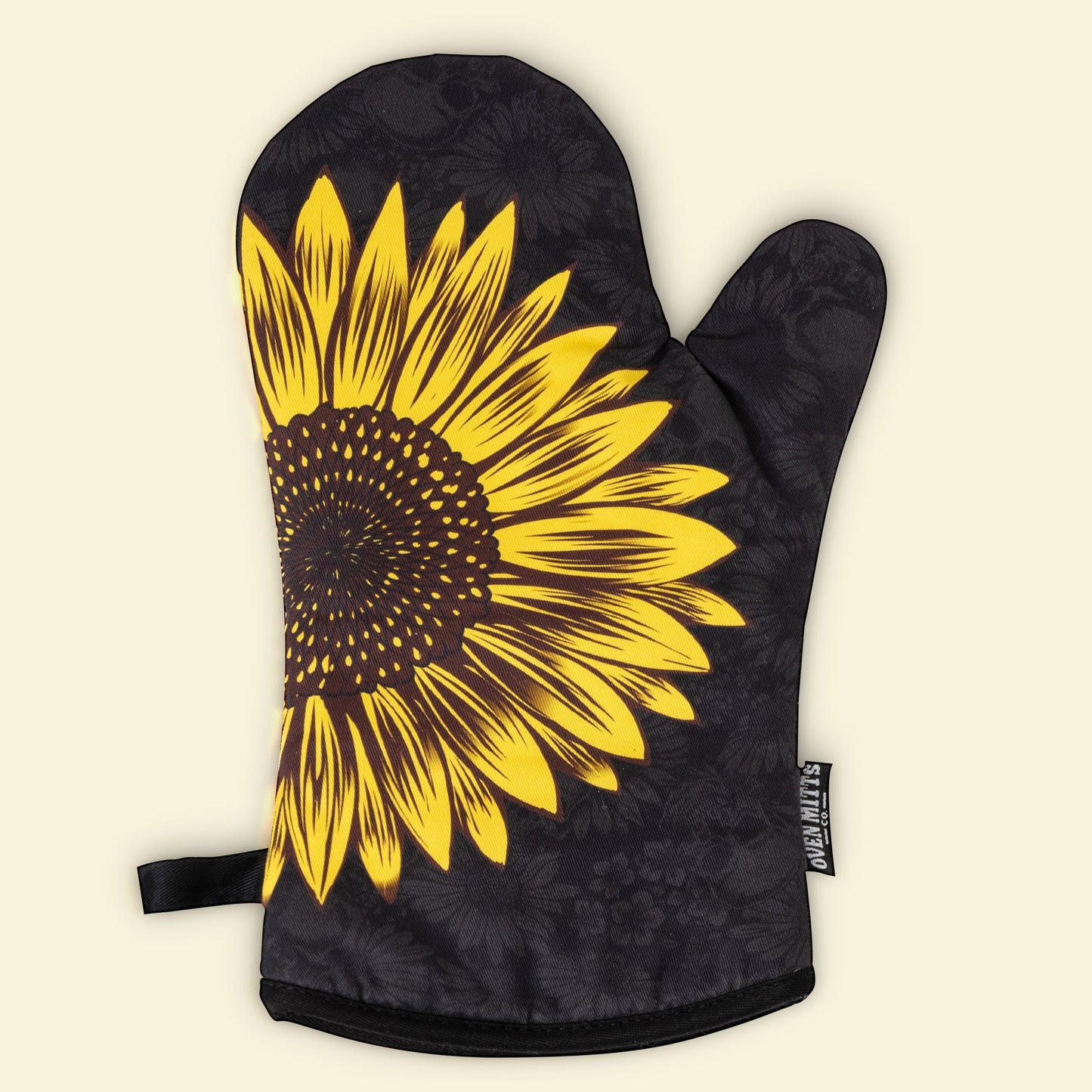 Sunflower Skulls Oven Mitts And Potholder Set