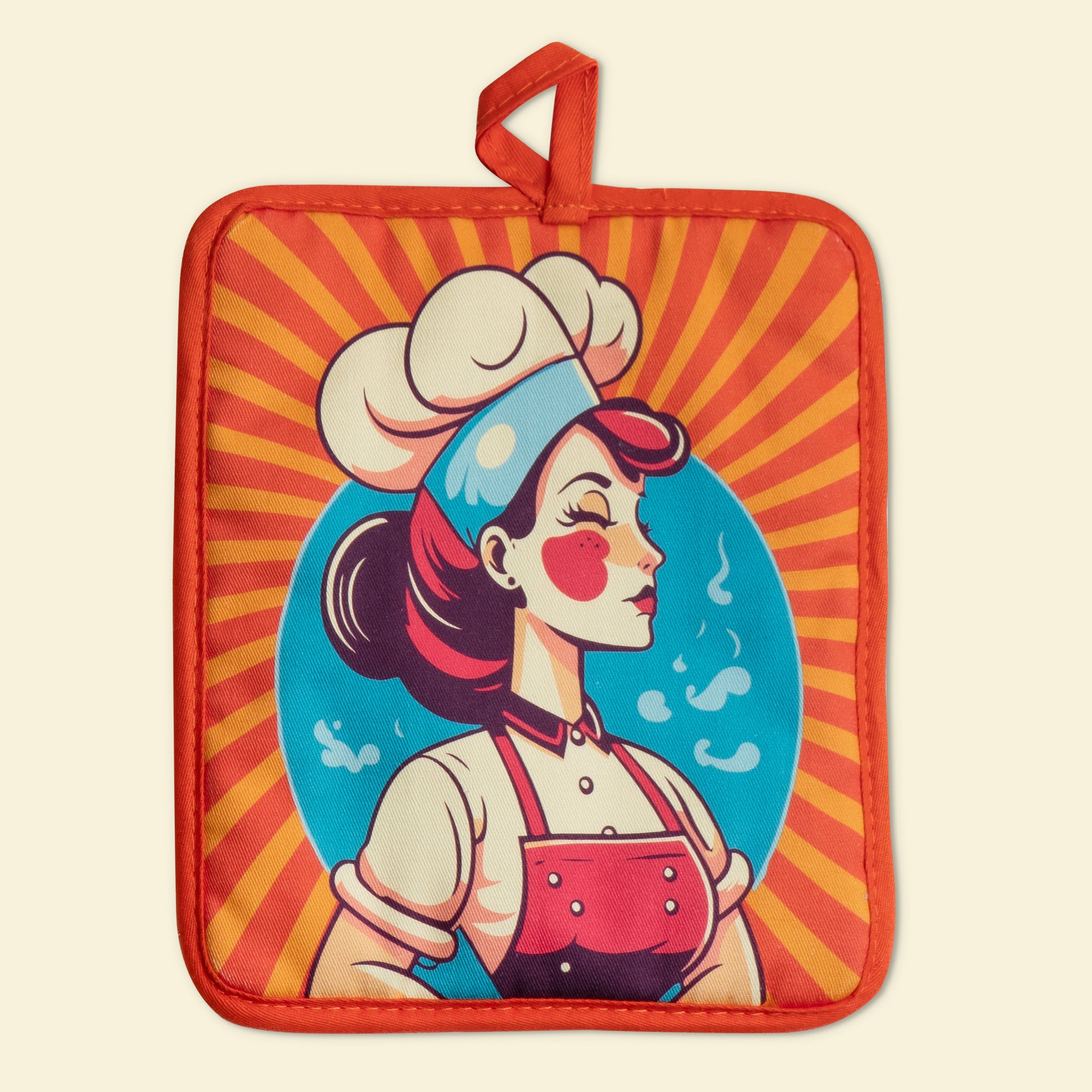 Too Hot To Handle Potholder with pocket, funny premium