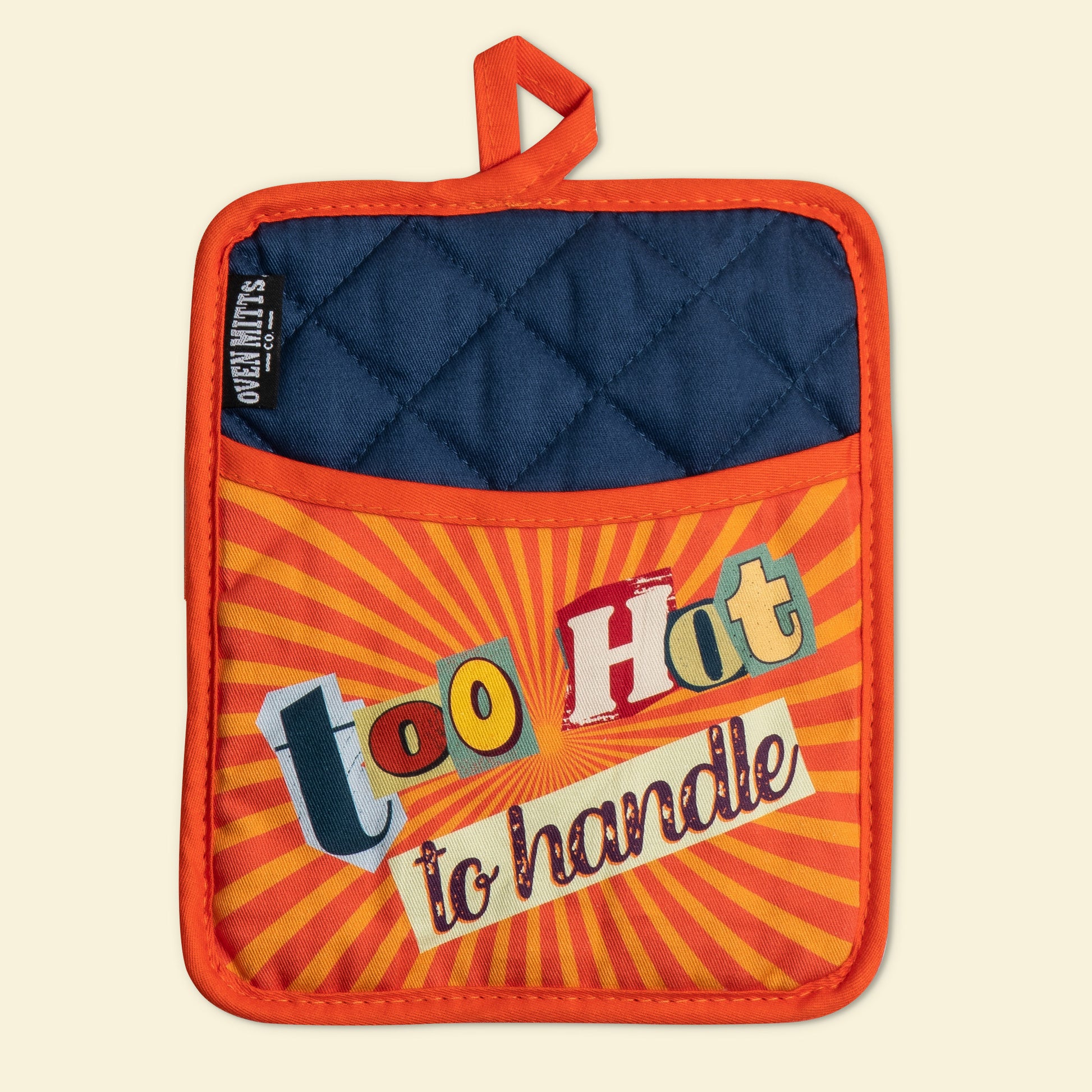 Too Hot To Handle Potholder with pocket, premium